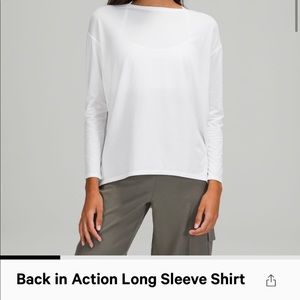 Brand new Lululemon long sleeve top, size 4, white